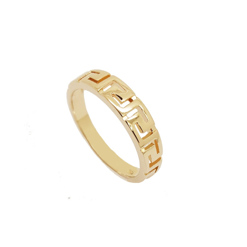 Kera Gold Greek Key Ring