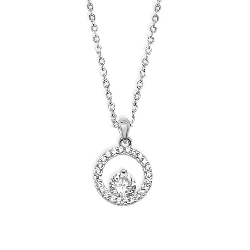 Lana Silver Delicate Circle Necklace