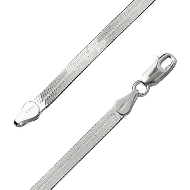 Linares Silver Herringbone Bracelet