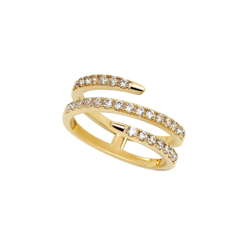 Monea Gold Spiral Ring