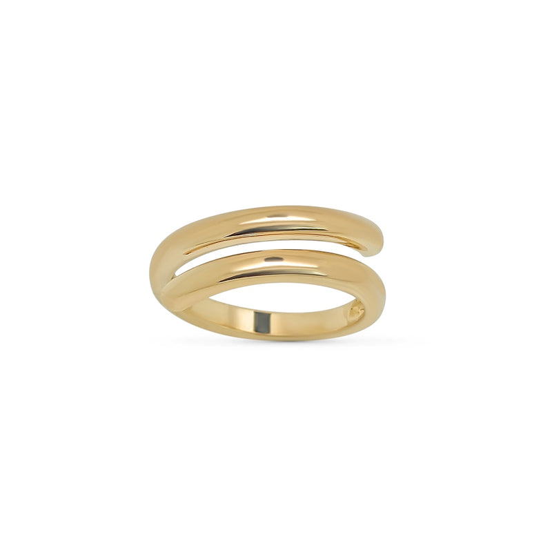 Nelli Gold Spiral Ring