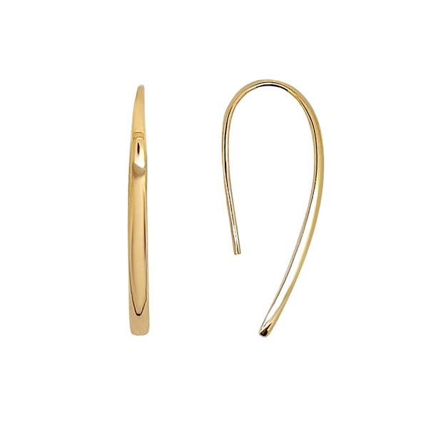 Nicolet Gold Thread Dangle Earrings