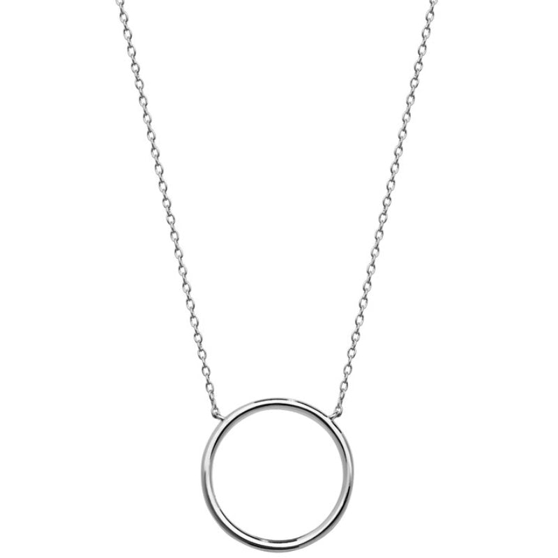 Noto Silver Circle Necklace