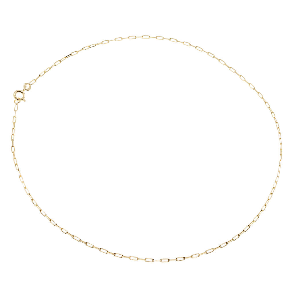 Palermo Gold Paperclip Chain Necklace