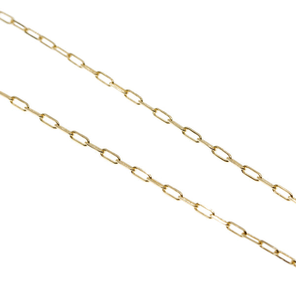 Palermo Gold Paperclip Chain Necklace