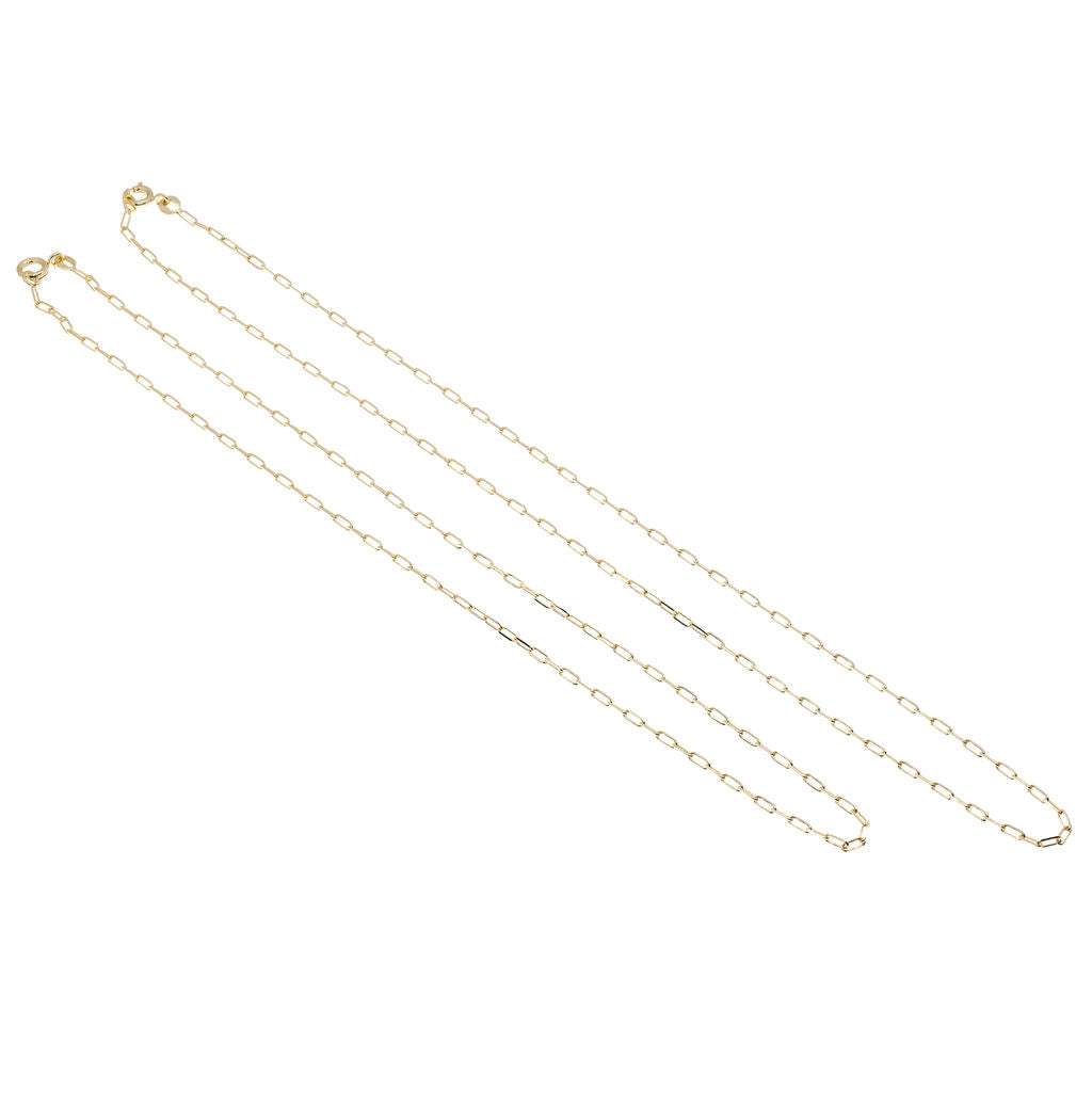 Palermo Gold Paperclip Chain Necklace