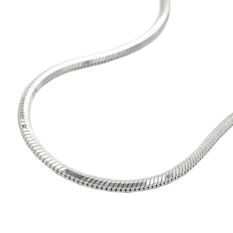 Paola Silver Square Snake Chain Necklace