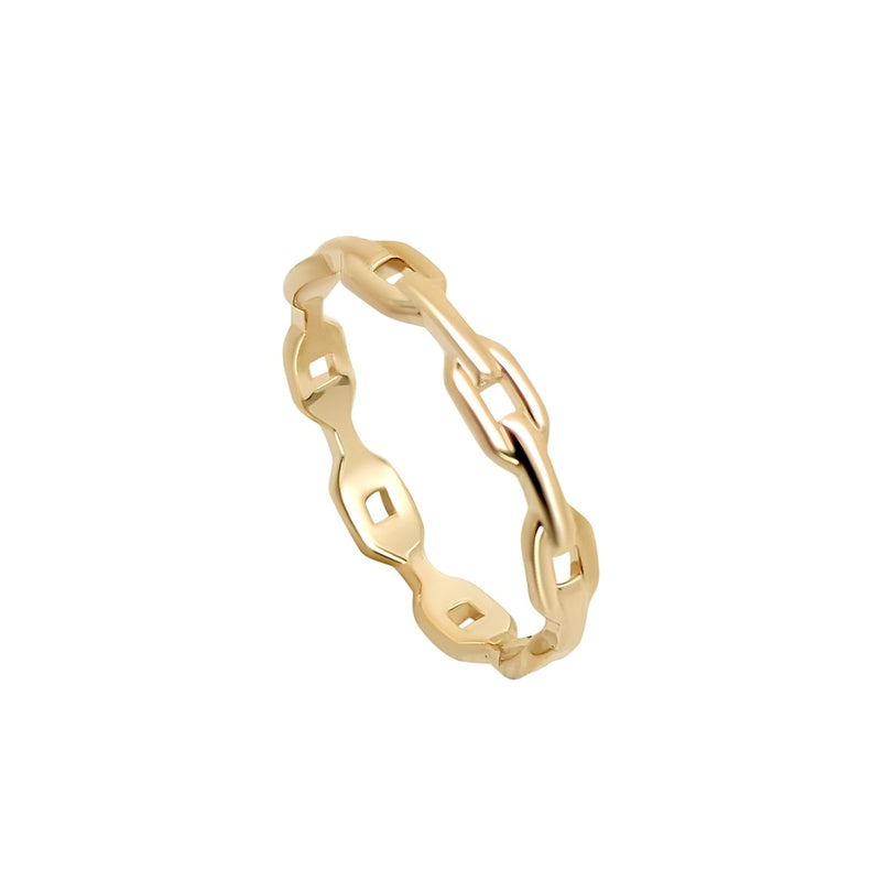 Rerrin Gold Delicate Chain Link Ring