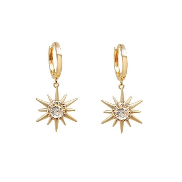 Roanne Gold Star Charm Earrings