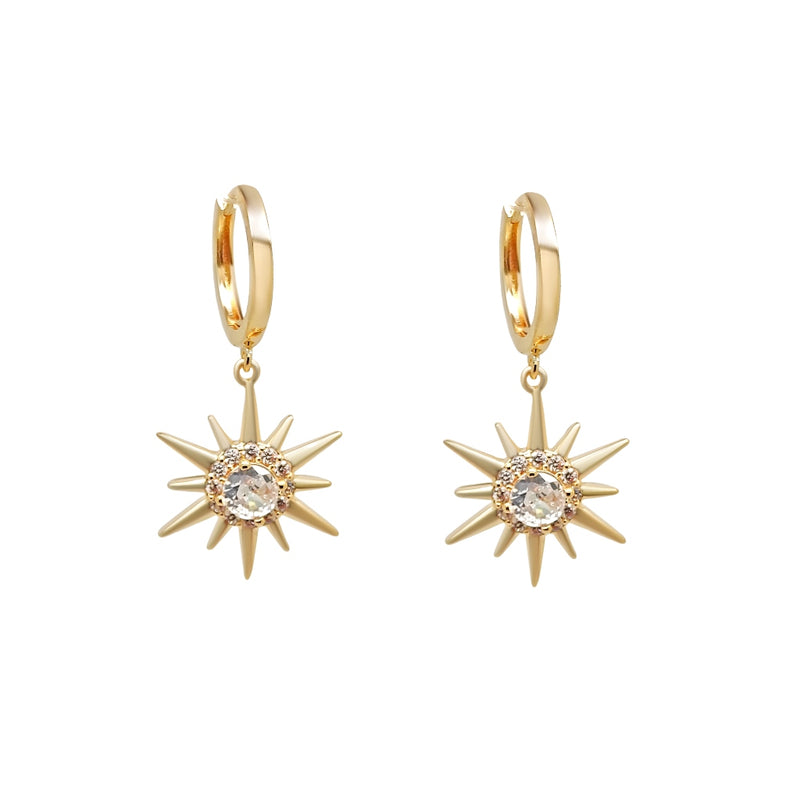 Roanne Gold Star Charm Earrings