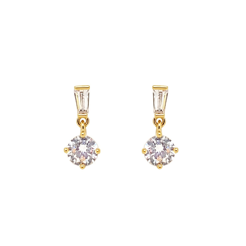 Gold Delicate Drop Earrings | Saintes