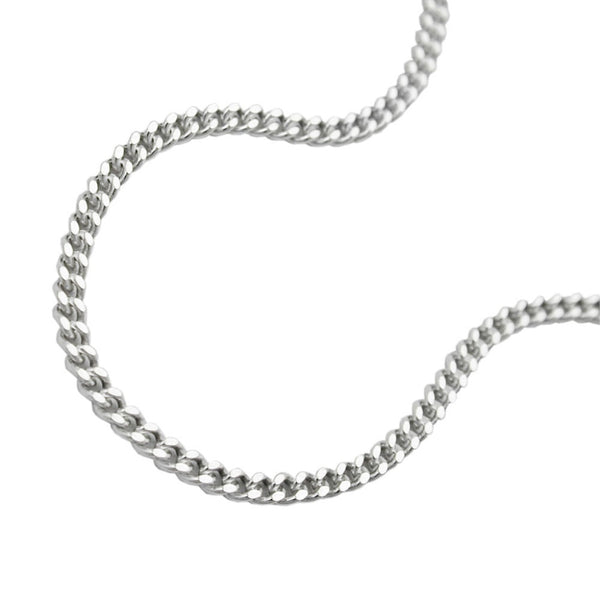 Salerno Silver Curb Chain Necklace