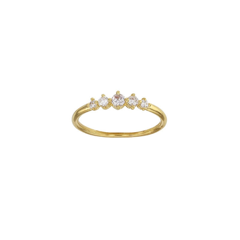 Salero Gold Delicate Multistone Ring
