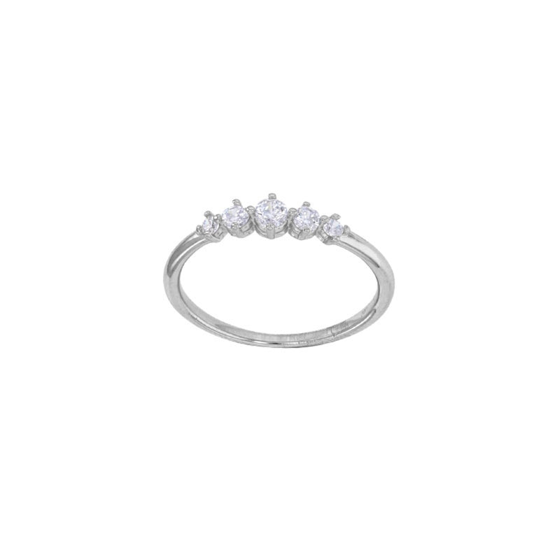Salero Silver Delicate Multistone Ring