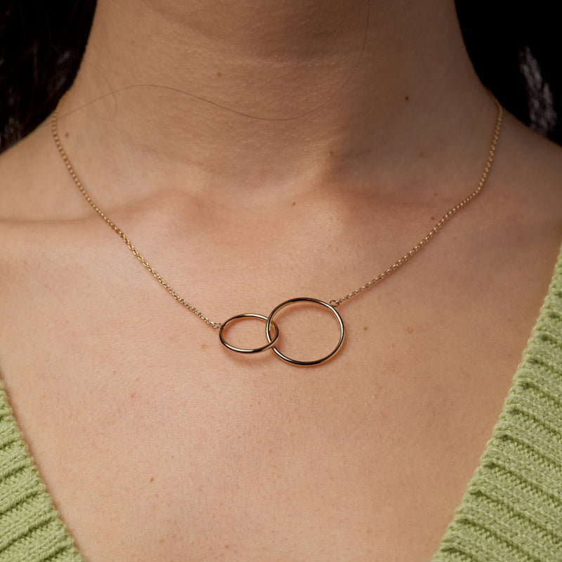 Siena Gold Interlocking Circles Necklace