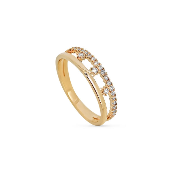 Sira Gold Doubleband Ring