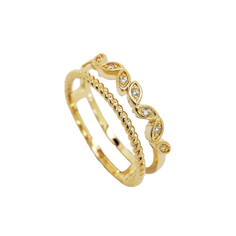 Sotira Gold Doubleband Ring
