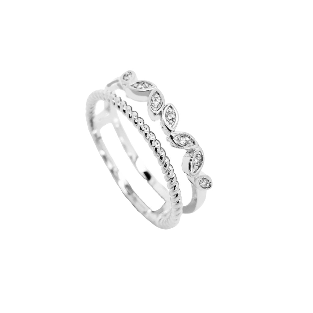 Sotira Silver Doubleband Ring