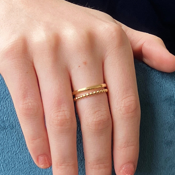 Tira Gold Doubleband Ring