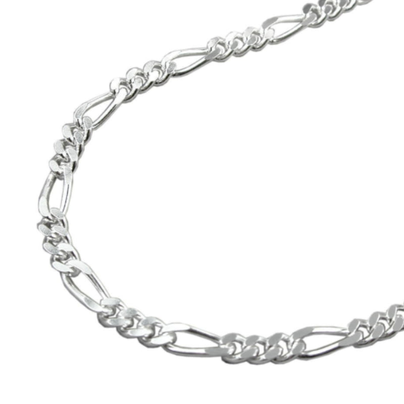 Toledo Silver Figaro Chain Bracelet