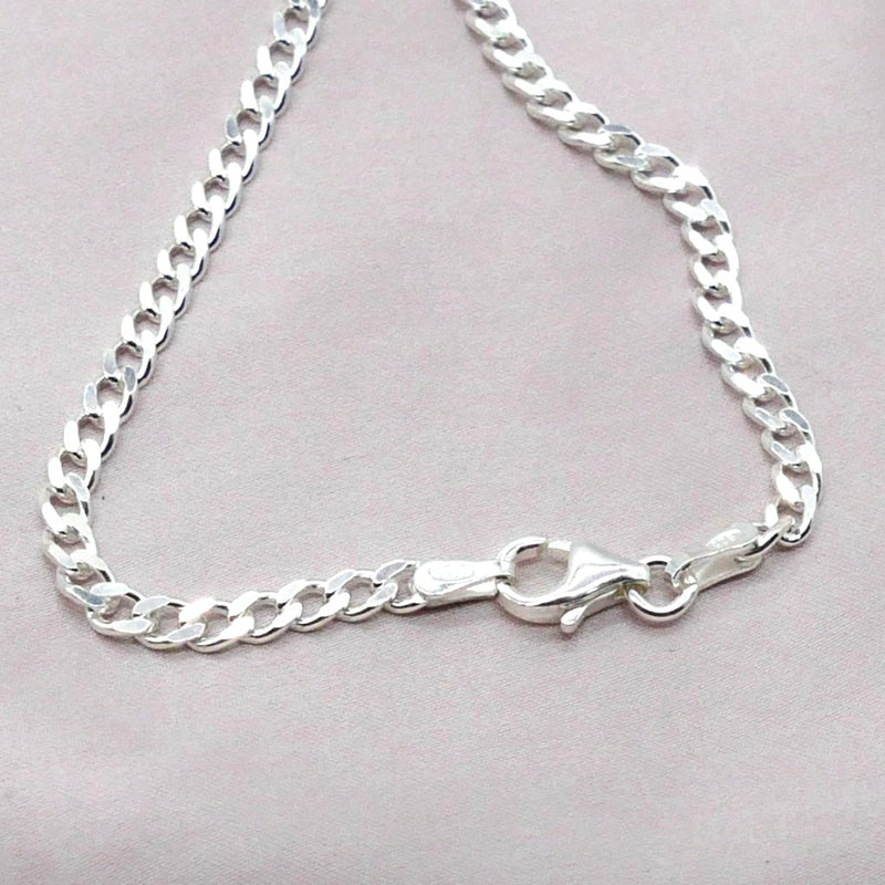 Tortosa Silver Curb Chain Bracelet