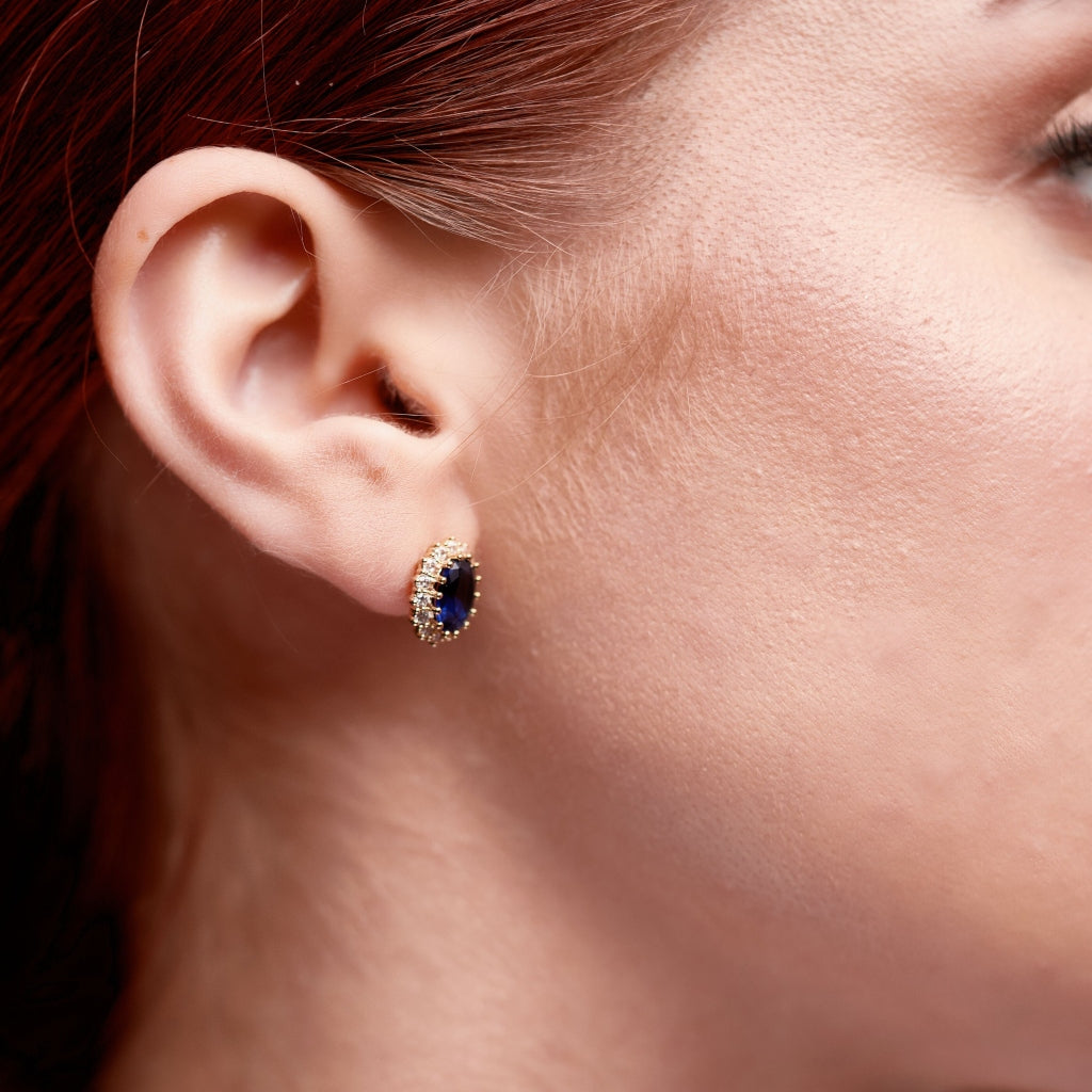 Gold Cluster Stud Earrings | Tulla