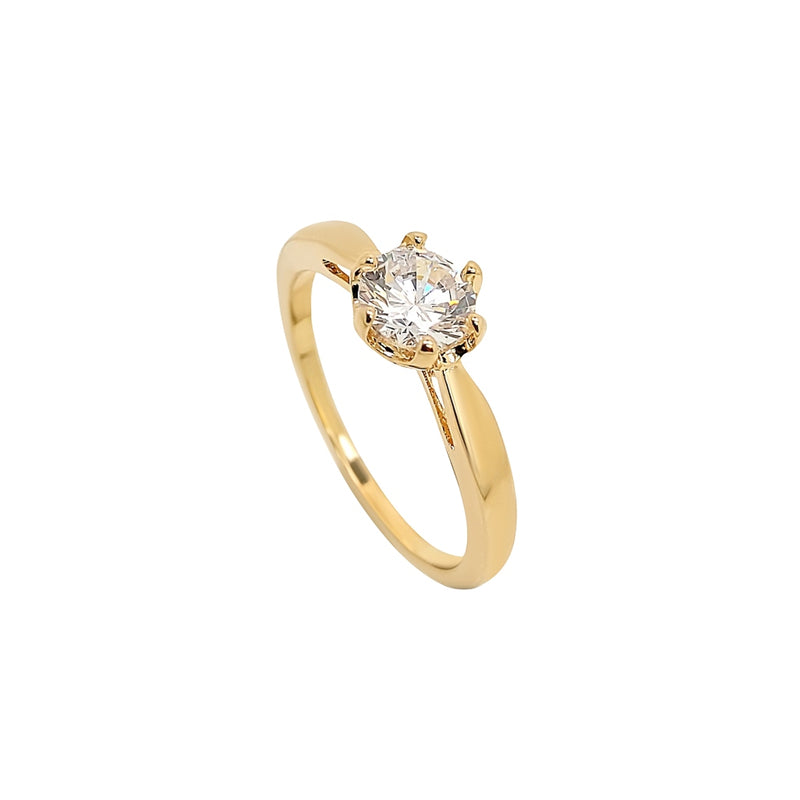 Varia Gold Solitaire Ring