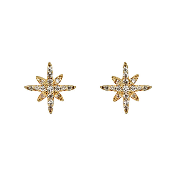 Verne Gold Star Stud Earrings
