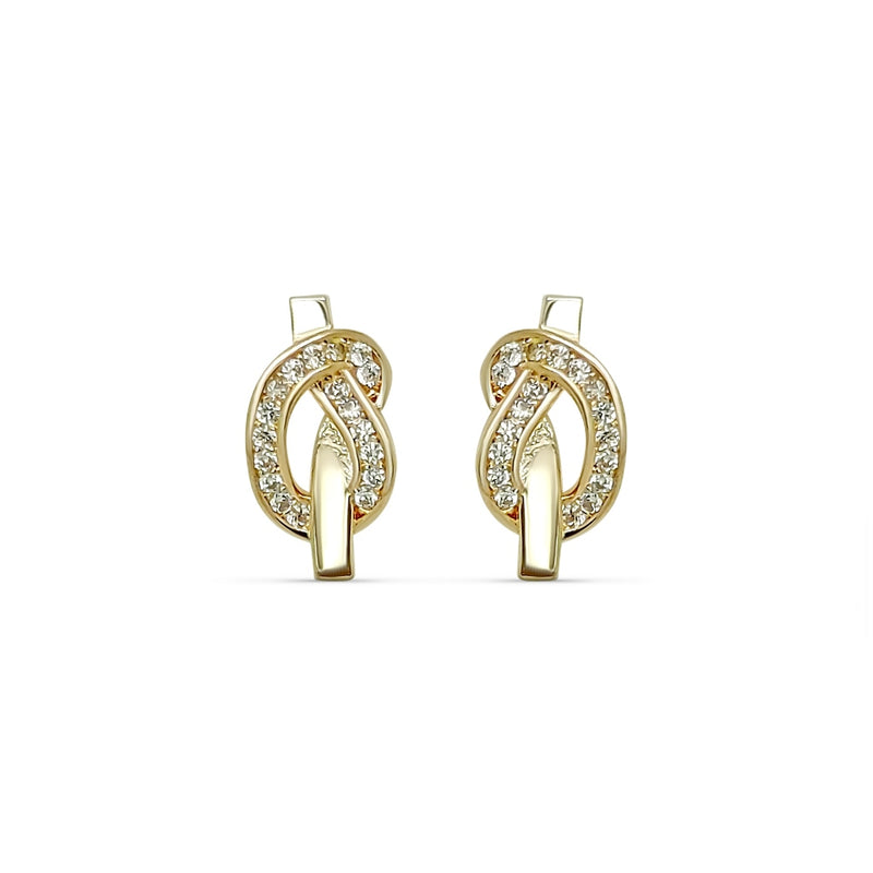 Vix Gold Knot Stud Earrings